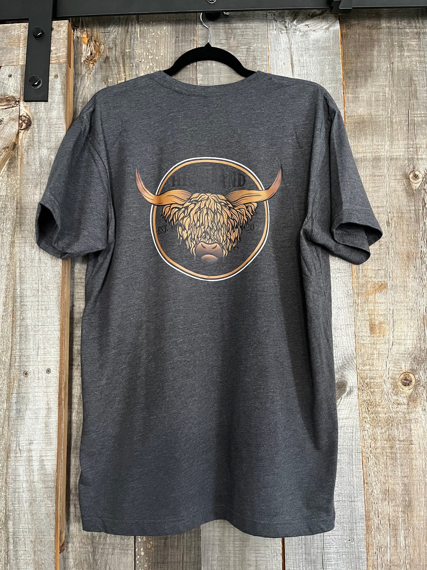 Highland Bull Grey T-shirt